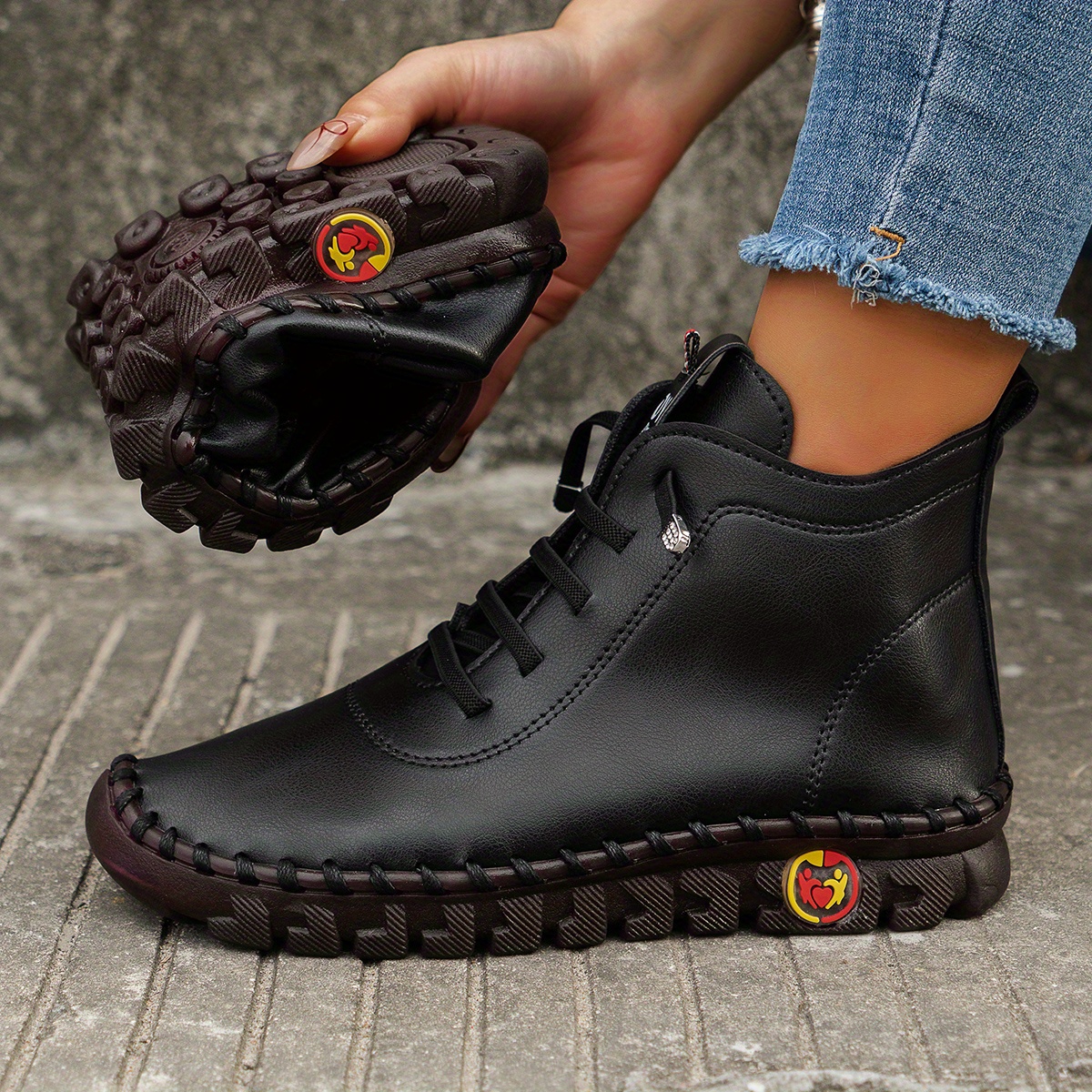 🔥Last Day Promotion 50% OFF - Women'S Comfortable Handmade Leather Orthopaedic Ankle Boots