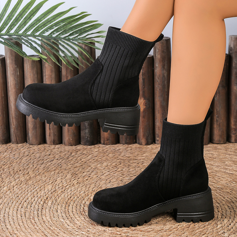 🔥Last Day Promotion 50% OFF - New Women's Fashion Slip-On Mid-Heel Ankle Boots