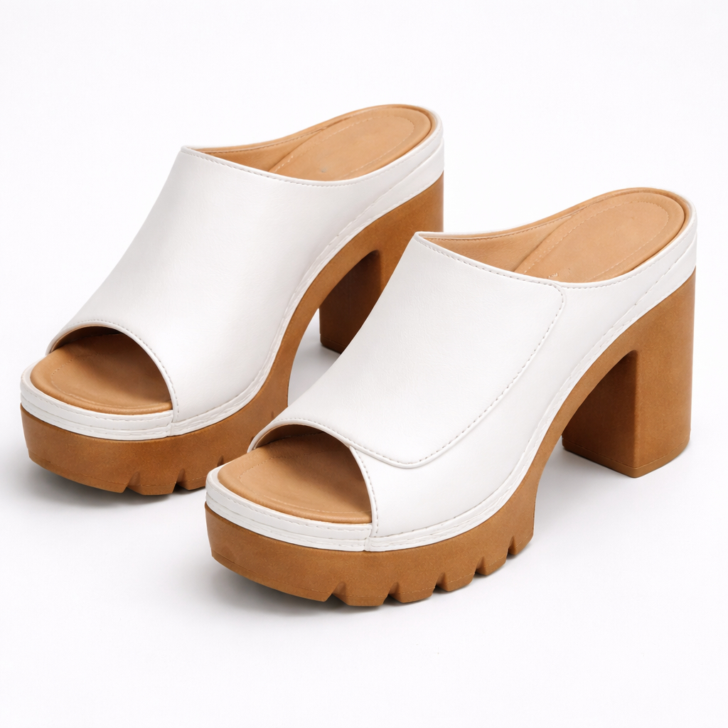 🔥Last Day Promotion 50% OFF - Women’s Platform Leather Orthopaedic Heels