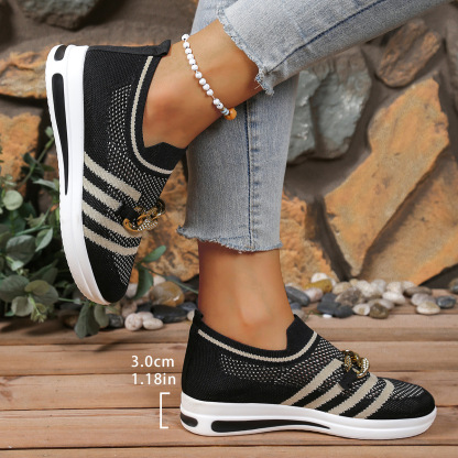 🔥Last Day Promotion 50% OFF - Women's Breathable Slope Heel Soft Sole Orthopaedic Casual Shoes