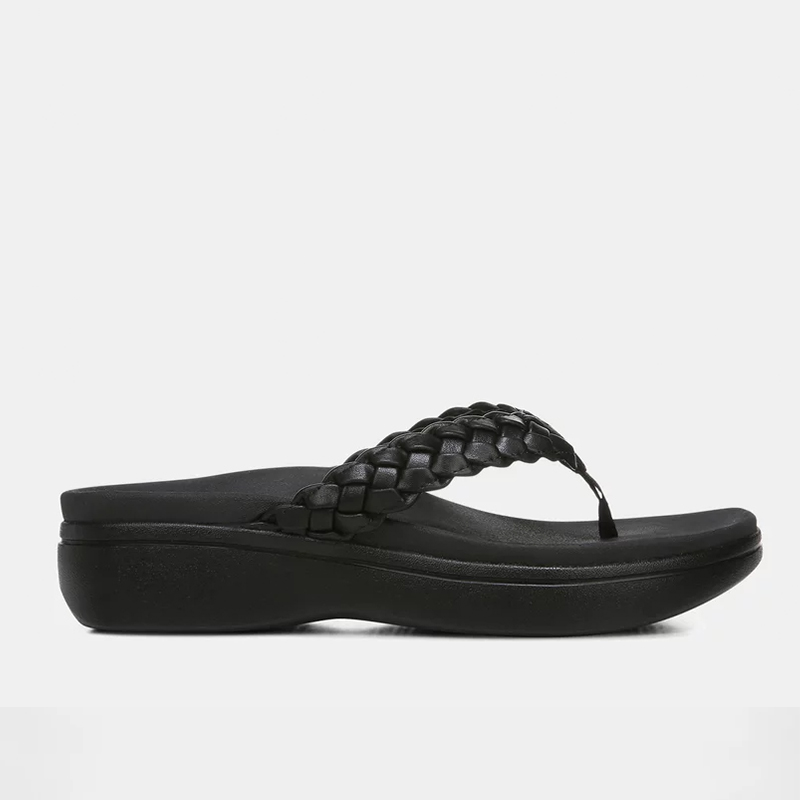 🔥Last Day Promotion 50% OFF - Women's Braided Platform Thong Sandals