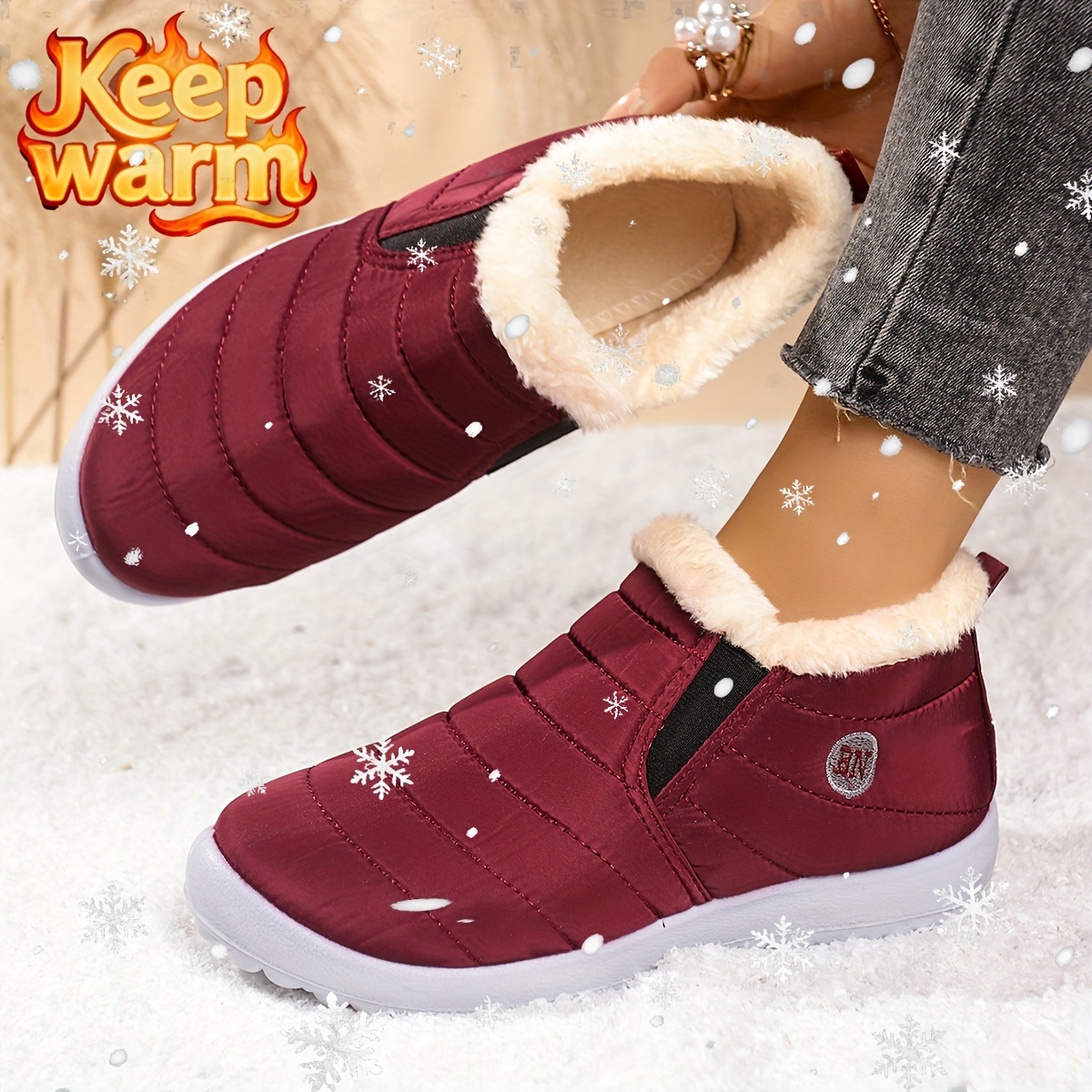 🔥Last Day Promotion 50% OFF - Women's Lightweight Winter Warm Ankle Boots