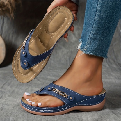 🔥Last Day Promotion 50% OFF - Women's Fashion Wedge Sandals - With Arch Support