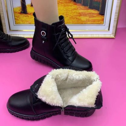 🔥Last Day Promotion 50% OFF - Women's Warm Non-slip Leather Ankle Boots