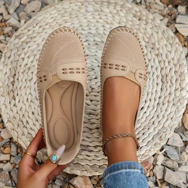 🔥Last Day Promotion 50% OFF - Women's Breathable Vintage Style Leather Loafers
