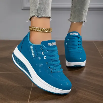 🔥Last Day Promotion 50% OFF - Women's Casual Fashion Breathable Platform Wedge Orthopaedic Sneakers