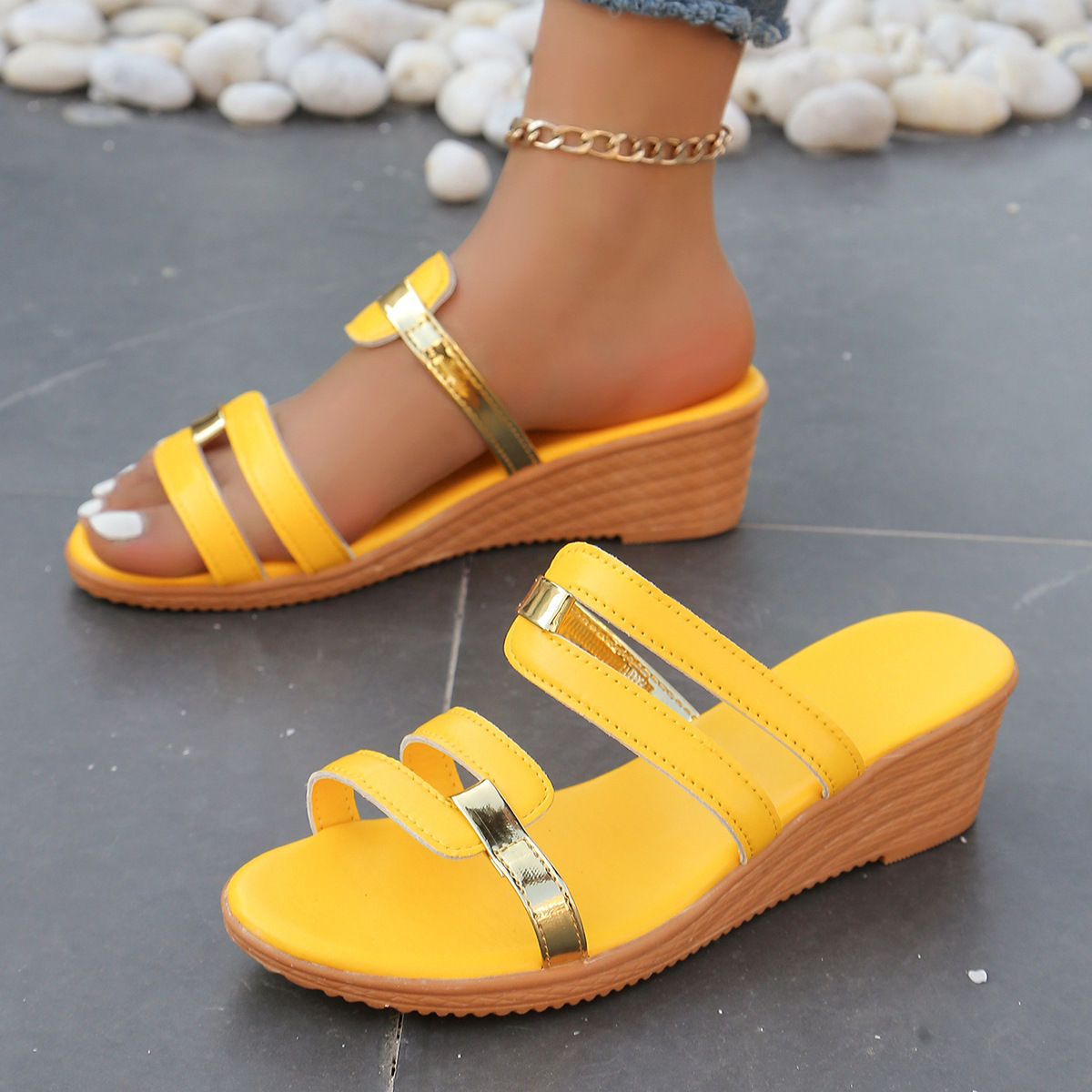 🔥Last Day Promotion 50% OFF - Women's Slope Heel Orthopaedic Sandals
