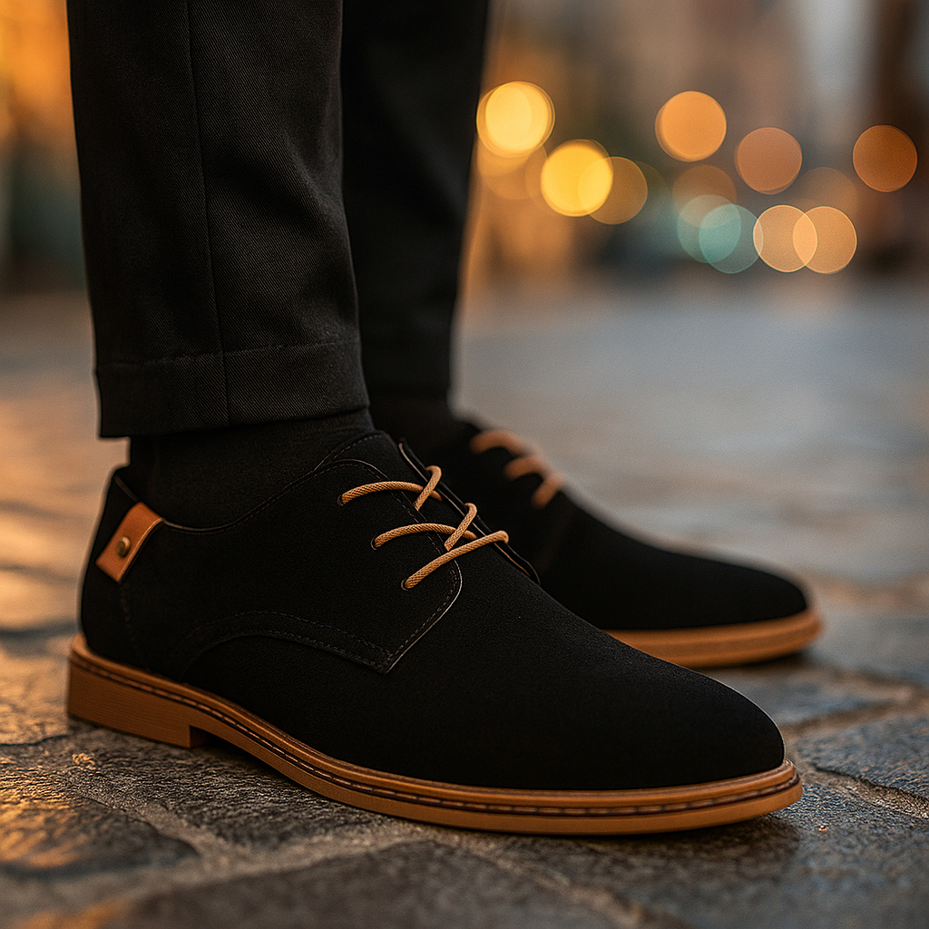 🔥Last Day 50% Off - Orthopaedic Suede Men's Shoes – Anti-Fatigue Cushioning & Arch Support for Plantar Fasciitis & Heel Pain
