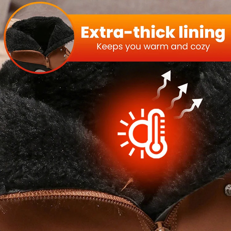 🔥Last Day Promotion 50% OFF - Women's Thick Warm Chunky Heel Boots