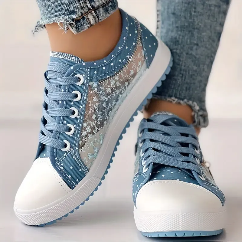 🔥Last Day 50% OFF - Orthopaedic Denim Mesh Sneakers for Women: Ultra-Comfortable Pain Relief Walking Shoes