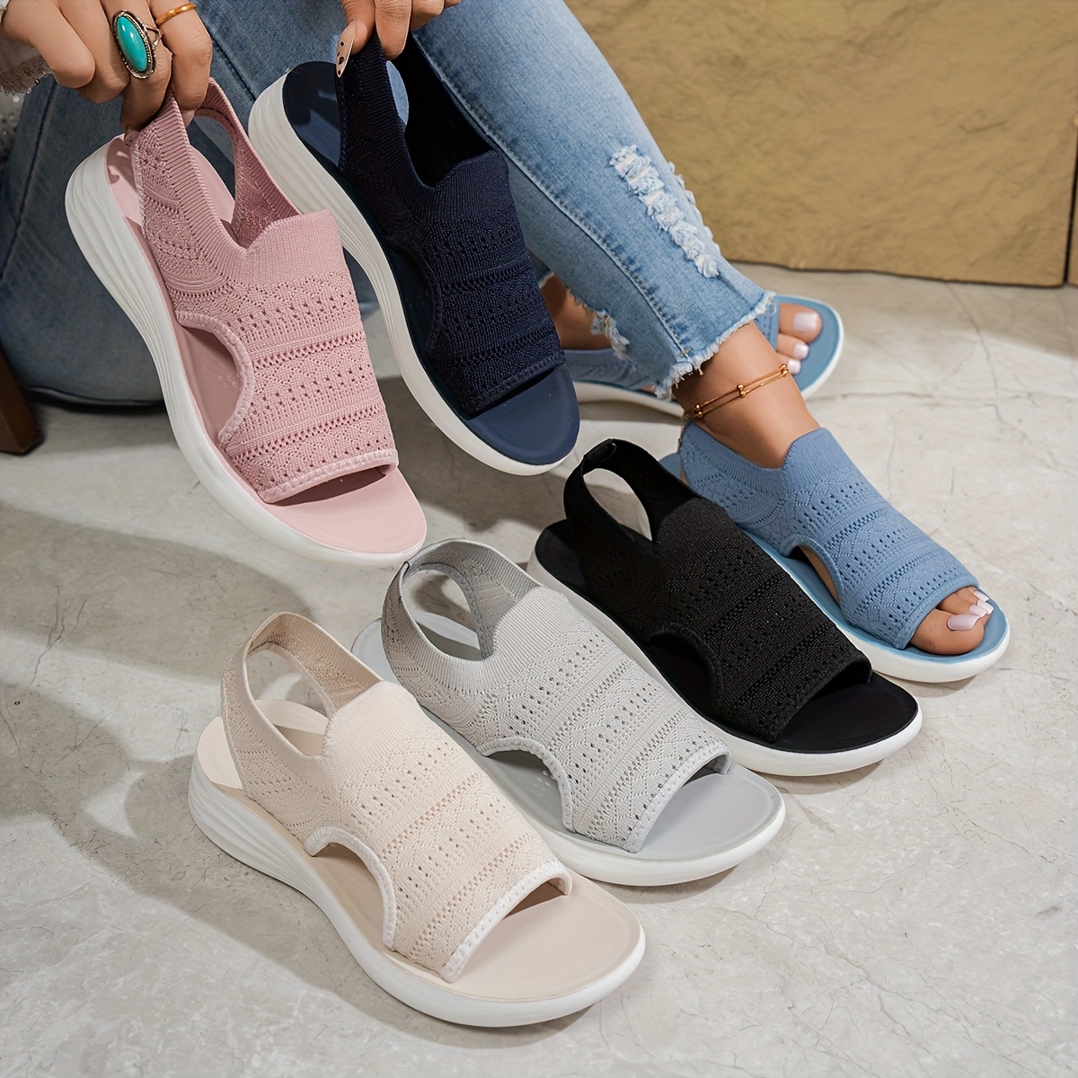 🔥Last Day Promotion 50% OFF - Women's Comfortable Open-toe Orthopaedic Sandals