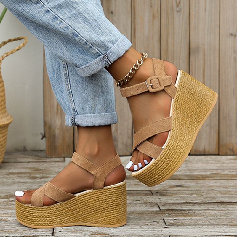 🔥Last Day Promotion 50% OFF - Women's Slope Heel Thick Bottom Orthopaedic Sandals