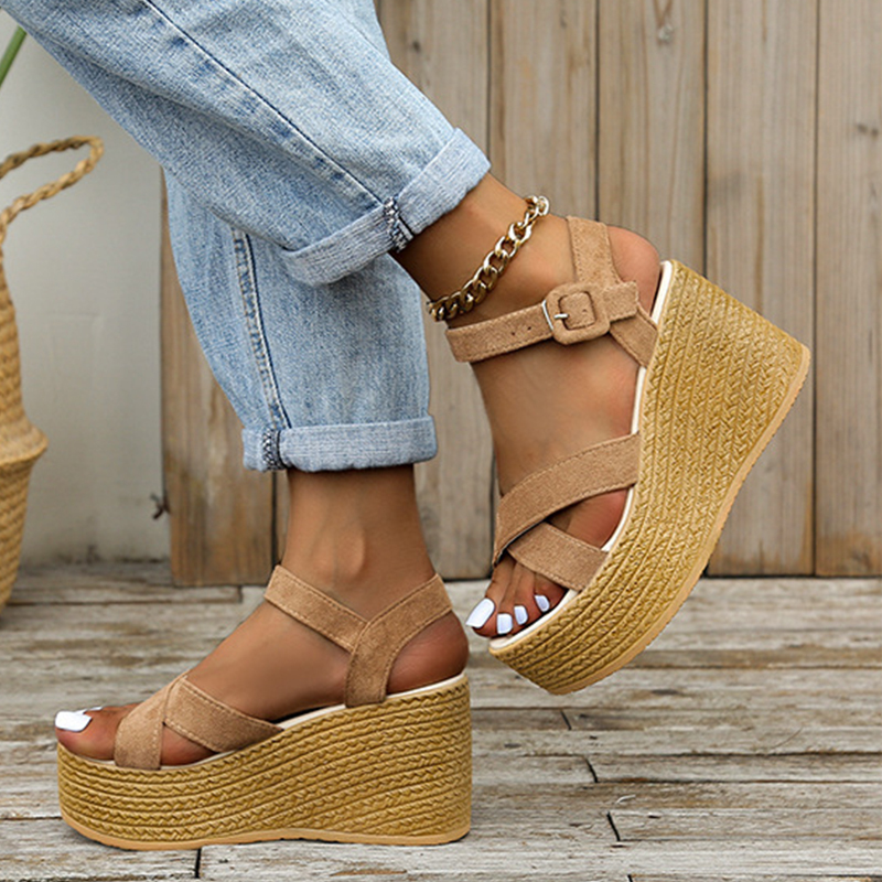 🔥Last Day Promotion 50% OFF - Women's Slope Heel Thick Bottom Orthopaedic Sandals