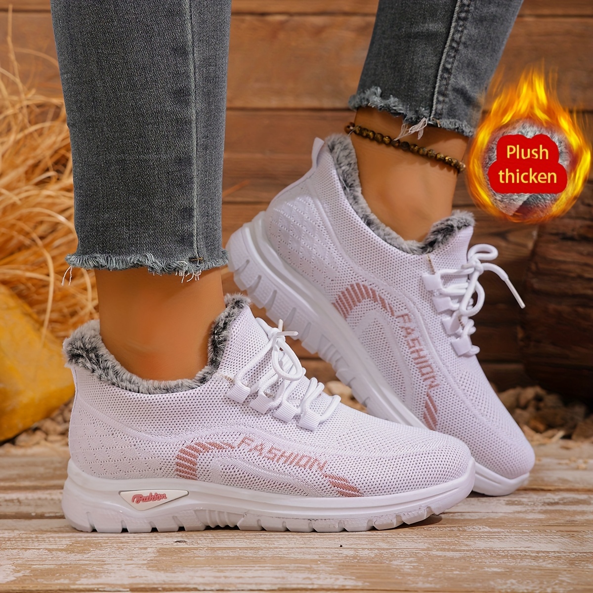 🔥Last Day Promotion 50% OFF - Women's Winter Warm Fleece-Lined Orthopaedic Sneakers