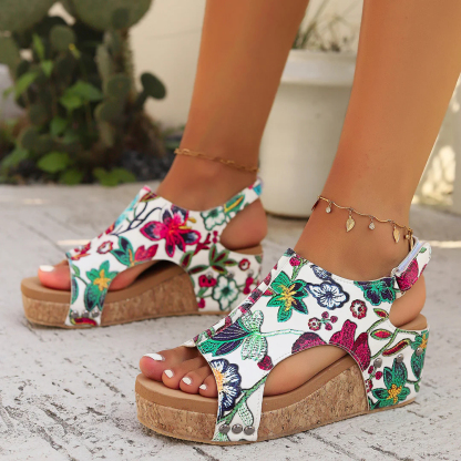 🔥Last Day Promotion 50% OFF - Women's Comfortable Thick Sole Arch Support Leather Sandals