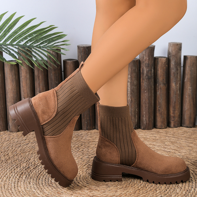 🔥Last Day Promotion 50% OFF - New Women's Fashion Slip-On Mid-Heel Ankle Boots