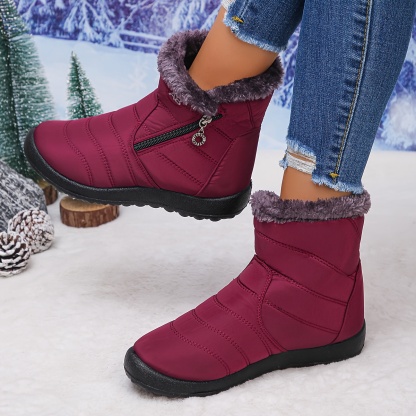 🔥Last Day Promotion 50% OFF - Women's Comfortable Fleece-Lined Slip - On Ankle Boots