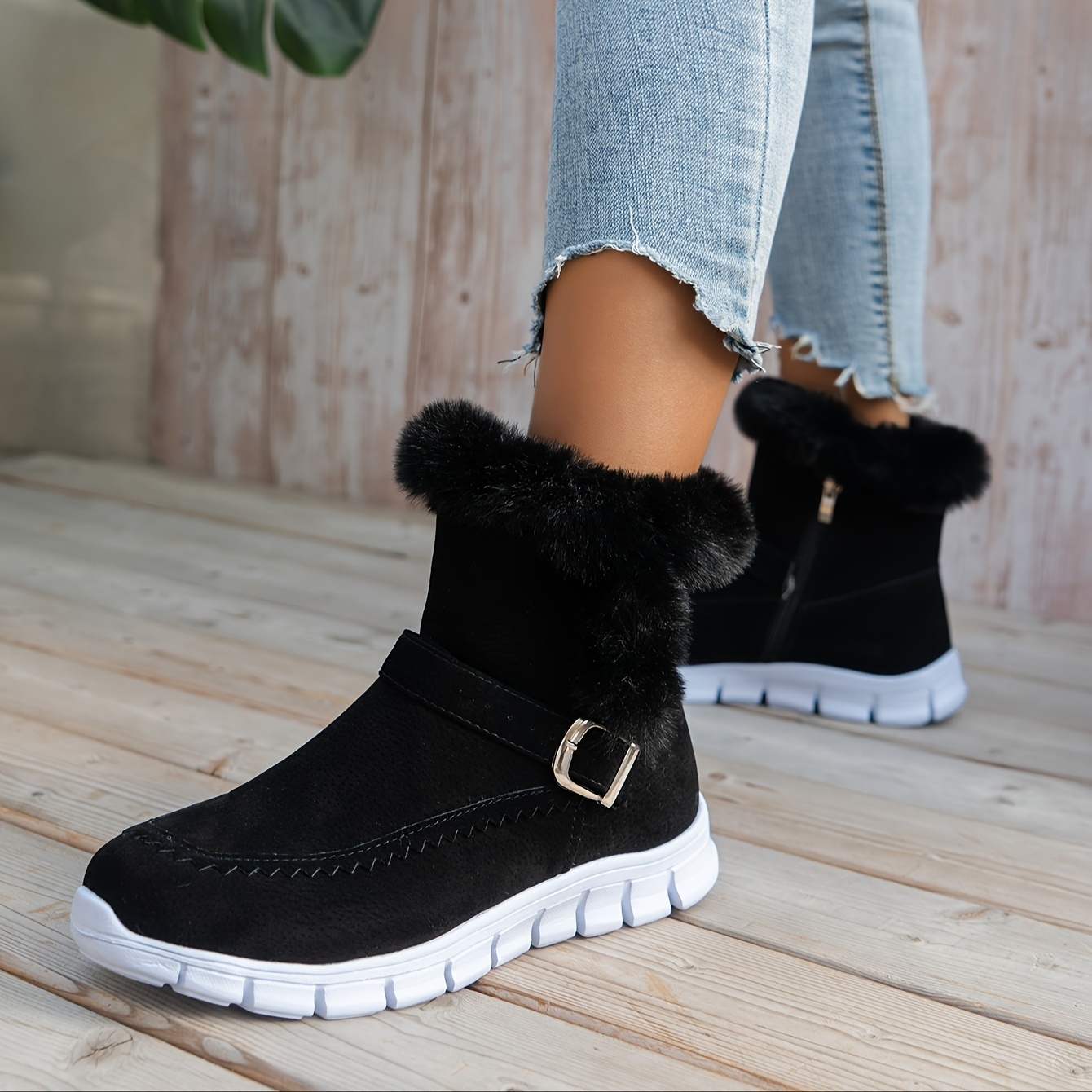 🔥Last Day Promotion 50% OFF - Women's Comfortable Wool-Lined Warm Thick Snow Boots