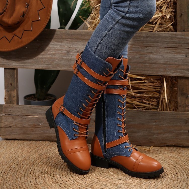 🔥Last Day Promotion 50% OFF - Women's Fashionable Zipper Leather Boots