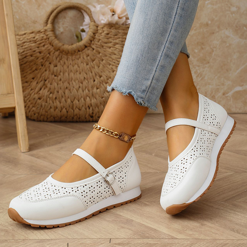 🔥Last Day Promotion 50% OFF - Women's Breathable Leather Orthopaedic Casual Shoes