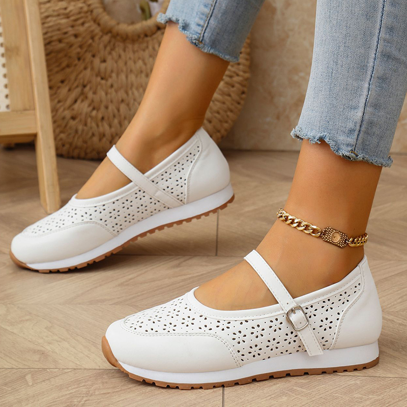 🔥Last Day Promotion 50% OFF - Women's Breathable Leather Orthopaedic Casual Shoes