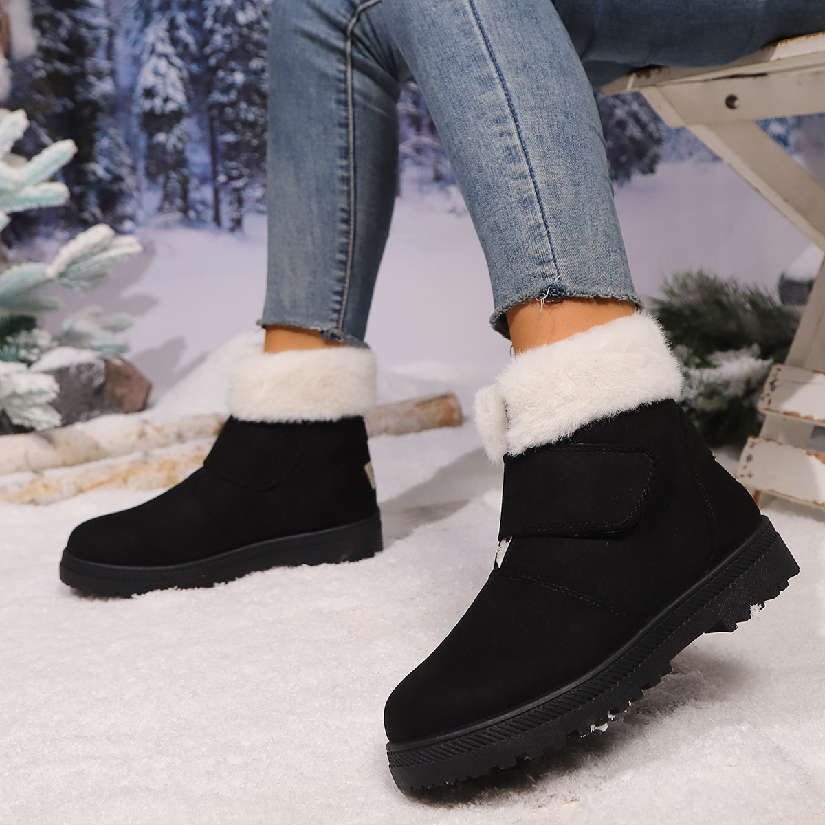 🔥Last Day Promotion 50% OFF - Women's Comfort Wool Lined Orthopaedic Snow Boots