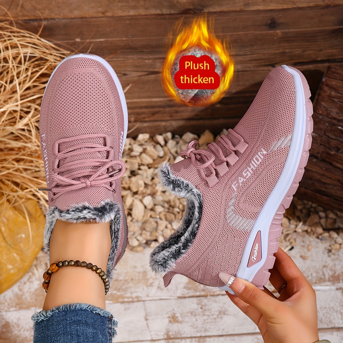 🔥Last Day Promotion 50% OFF - Women's Winter Warm Fleece-Lined Orthopaedic Sneakers