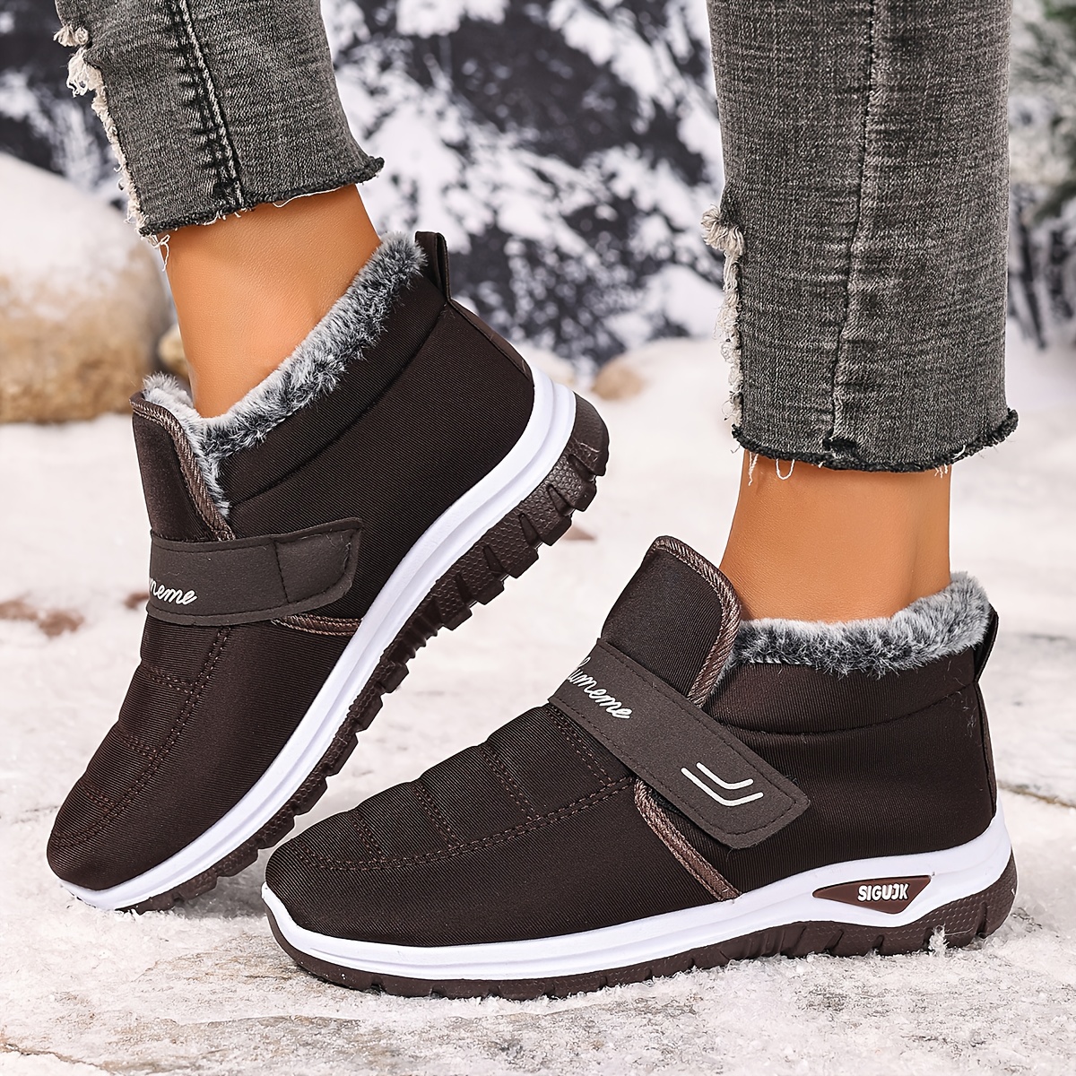 🔥Last Day Promotion 50% OFF - Women's Warm Anti-Slip Slip-On Orthopae