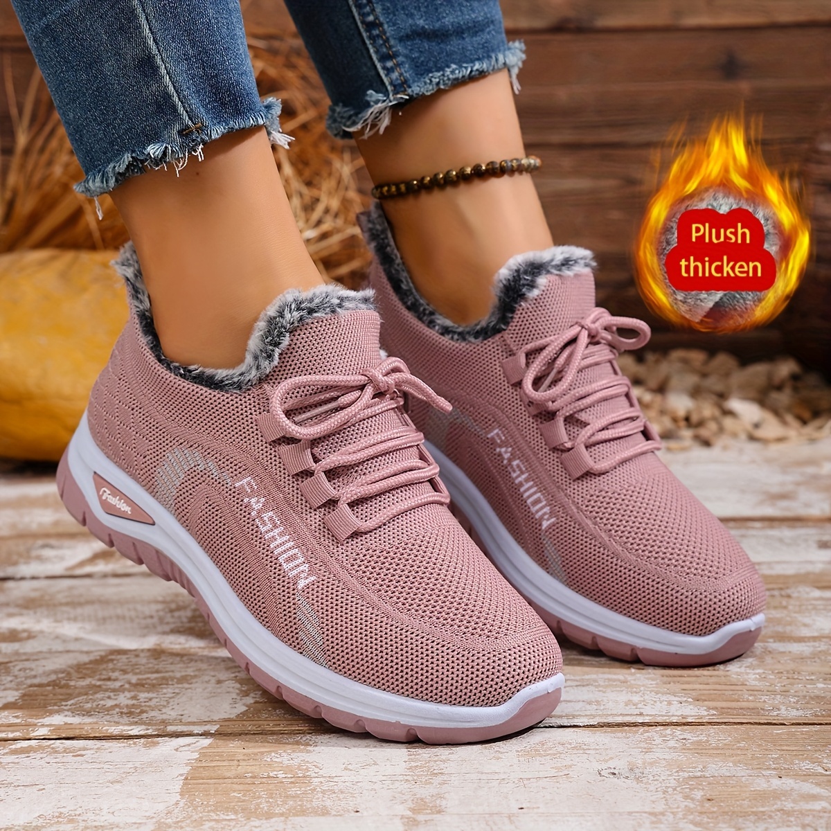 🔥Last Day Promotion 50% OFF - Women's Winter Warm Fleece-Lined Orthopaedic Sneakers