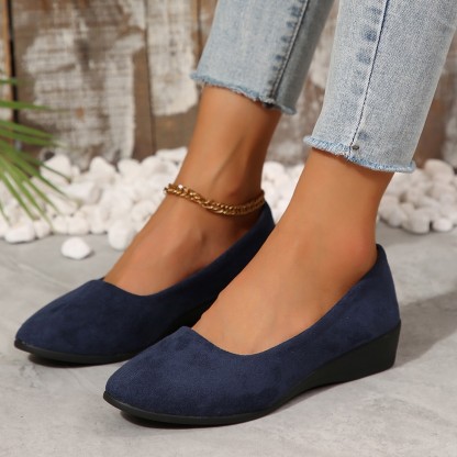 🔥Last Day Promotion 50% OFF - Women's Comfortable Soft Sole Slope Heel Casual Shoes