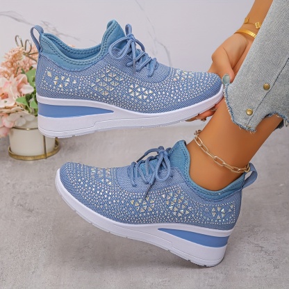 🔥Last Day Promotion 50% OFF - Women's Fashion Breathable Rhinestone-Embellished Orthopaedic Sneakers