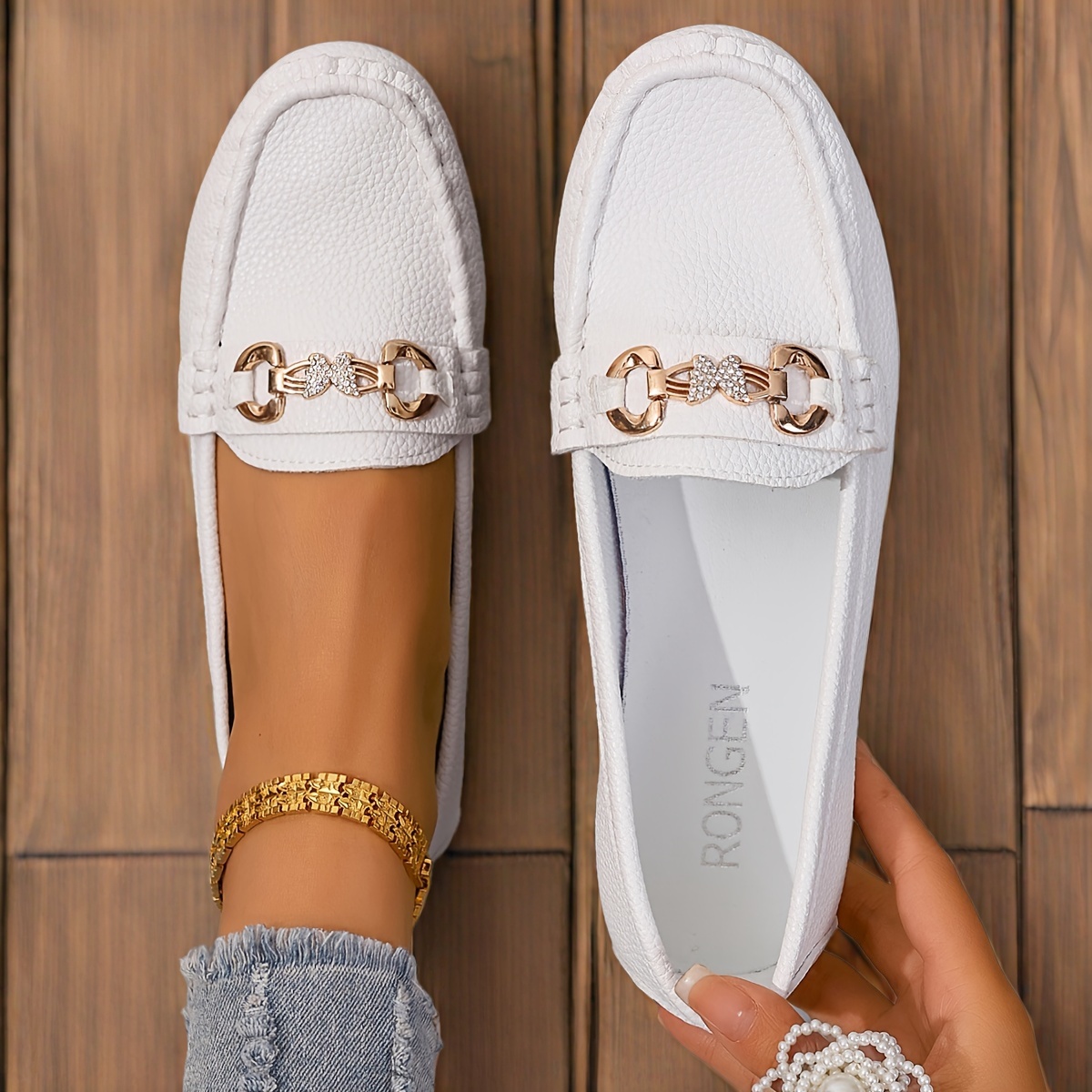 🔥Last Day Promotion 50% OFF - Women's Butterfly Decoration Diamond Casual Shoes