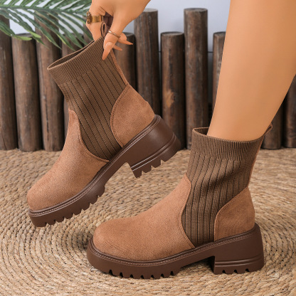 🔥Last Day Promotion 50% OFF - New Women's Fashion Slip-On Mid-Heel Ankle Boots