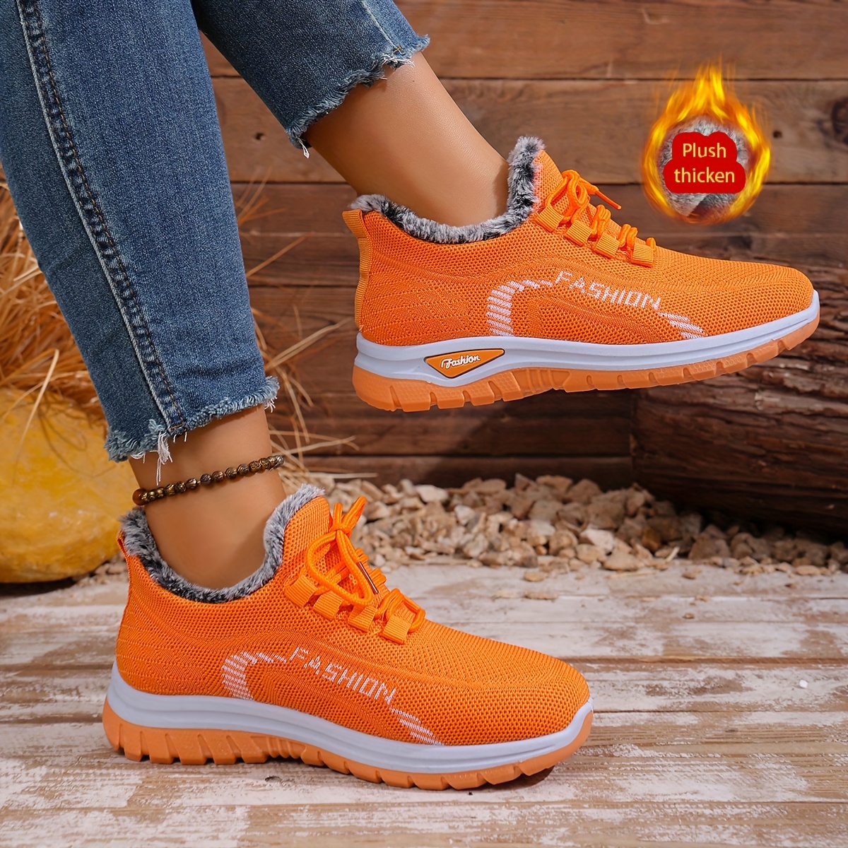 🔥Last Day Promotion 50% OFF - Women's Winter Warm Fleece-Lined Orthopaedic Sneakers