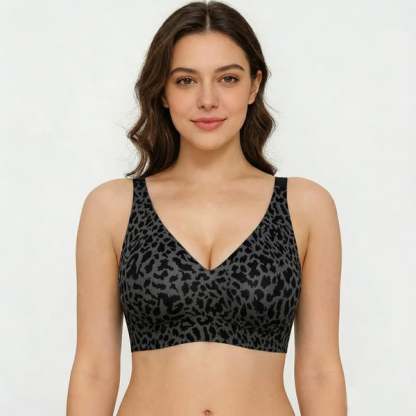🔥LAST DAY 70% OFF - Super Firming Leopard Print Jelly Bra | Women Wirefree Bras 👍No More Sagging Breasts