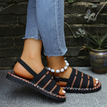 🔥Last Day Promotion 50% OFF - Women’s Woven-Strap Casual Sandals