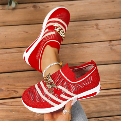 🔥Last Day Promotion 50% OFF - Women's Breathable Slope Heel Soft Sole Orthopaedic Casual Shoes