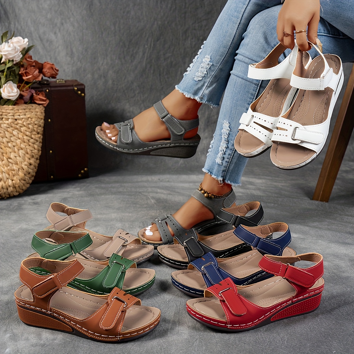 🔥Last Day Promotion 50% OFF - Women's Wedge Orthopaedic Sandals