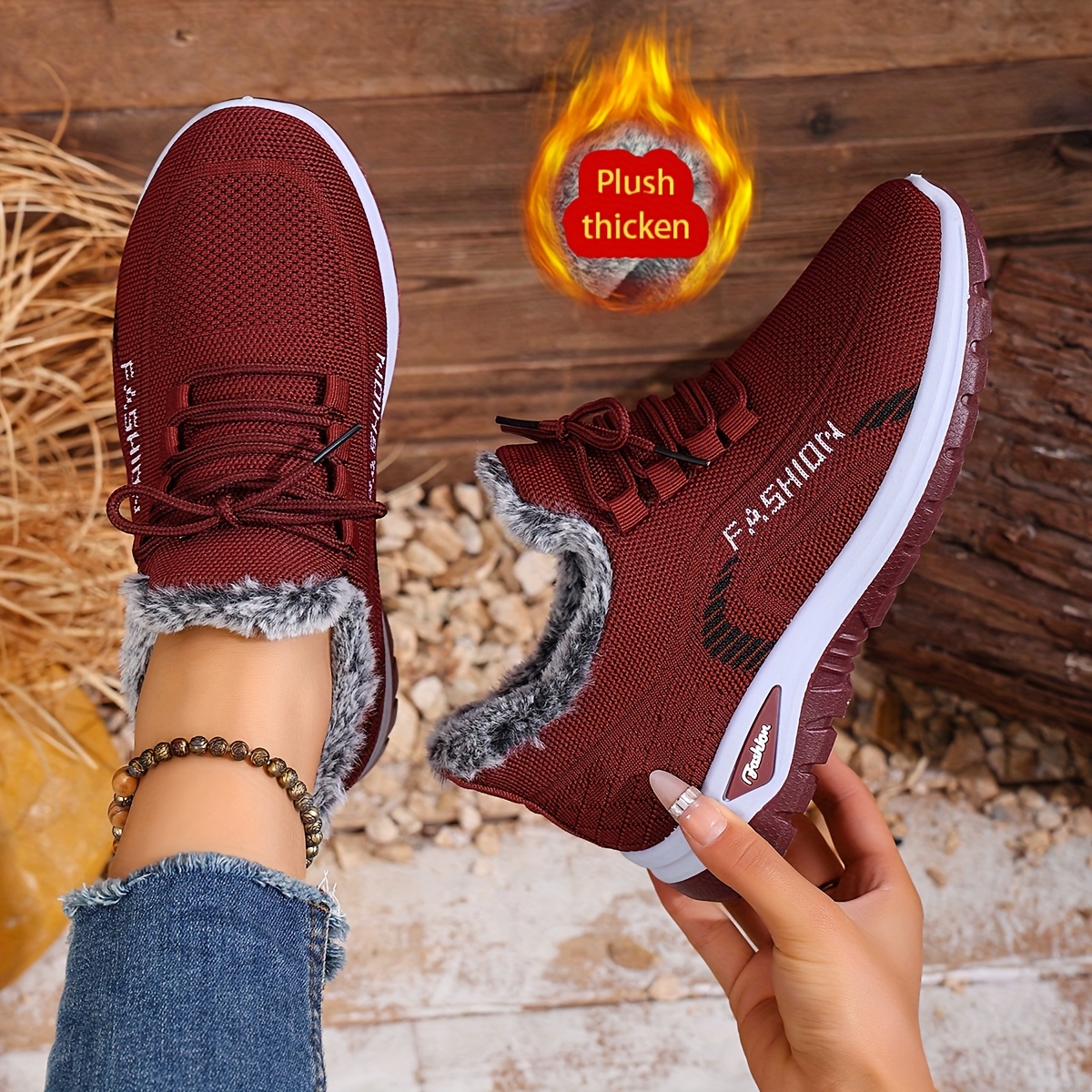 🔥Last Day Promotion 50% OFF - Women's Winter Warm Fleece-Lined Orthopaedic Sneakers
