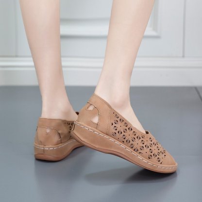 🔥Last Day Promotion 50% OFF - Women's Fashion Retro Orthopaedic Leather Shoes