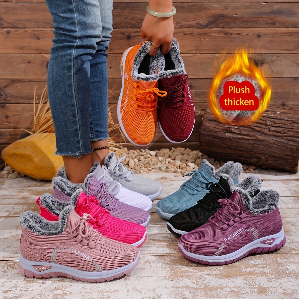 🔥Last Day Promotion 50% OFF - Women's Winter Warm Fleece-Lined Orthopaedic Sneakers
