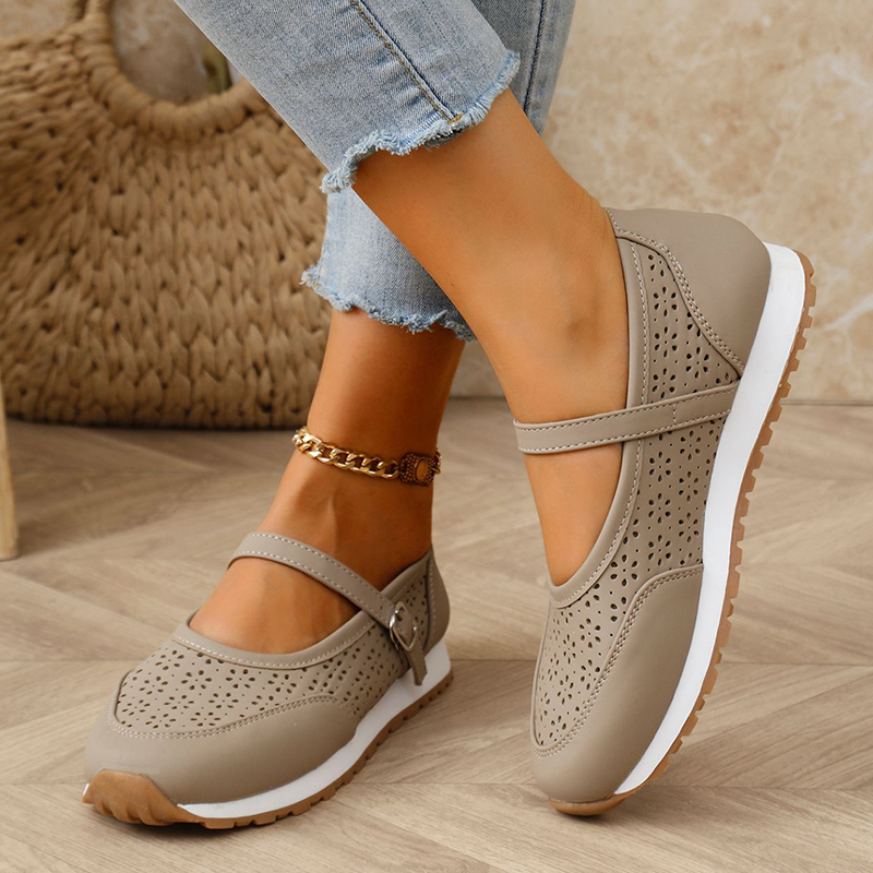 🔥Last Day Promotion 50% OFF - Women's Breathable Leather Orthopaedic Casual Shoes