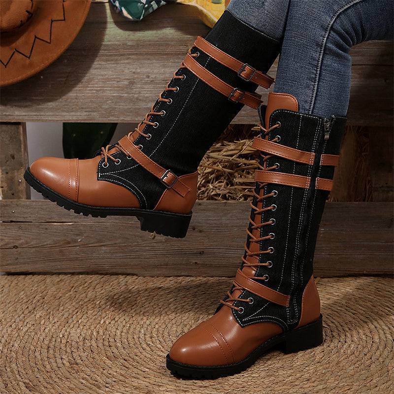 🔥Last Day Promotion 50% OFF - Women's Fashionable Zipper Leather Boots