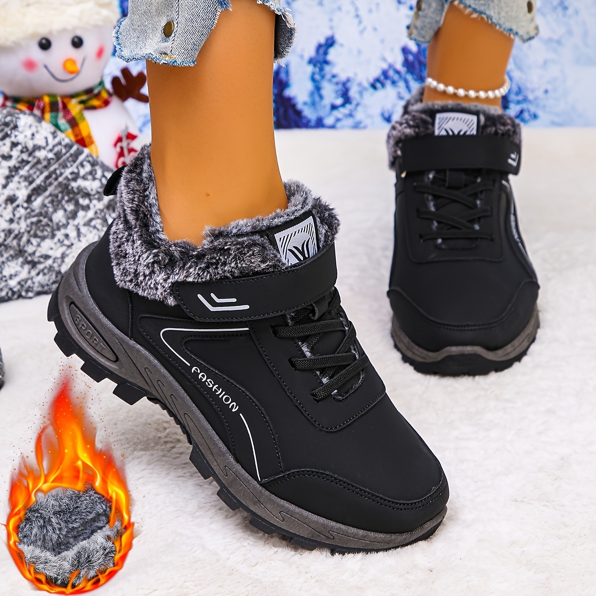🔥Last Day Promotion 50% OFF - Women'S Winter Slip-On Warm Ankle Boots