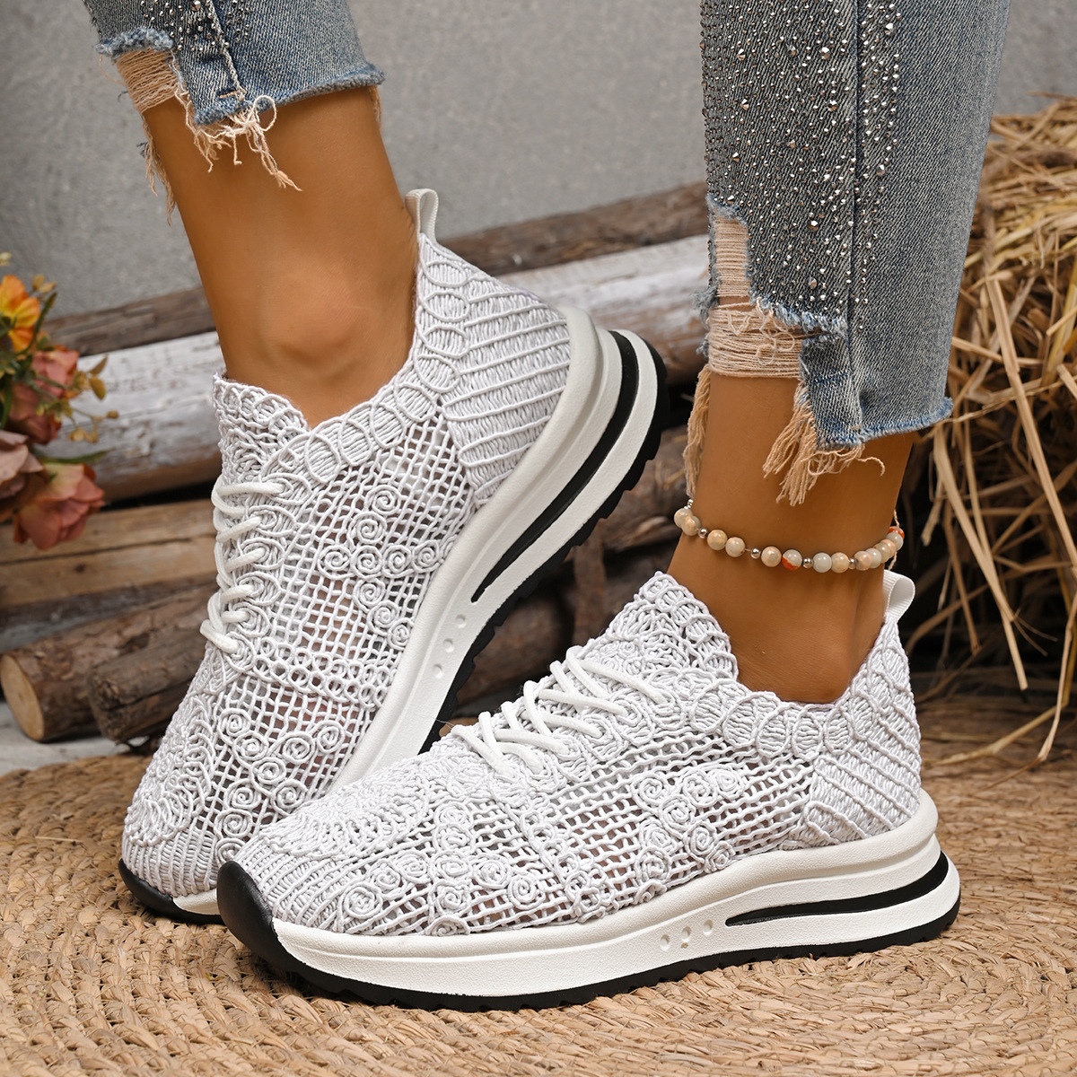 🔥Last Day Promotion 50% OFF - Women's Fashionable Comfortable Breathable Orthopaedic Sneakers