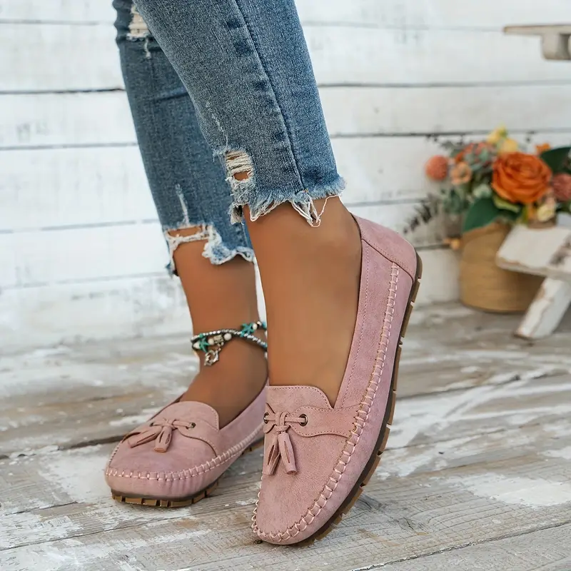 🔥Last Day Promotion 50% OFF - Women's Comfortable Soft Vintage Style Bow Embellished Loafers