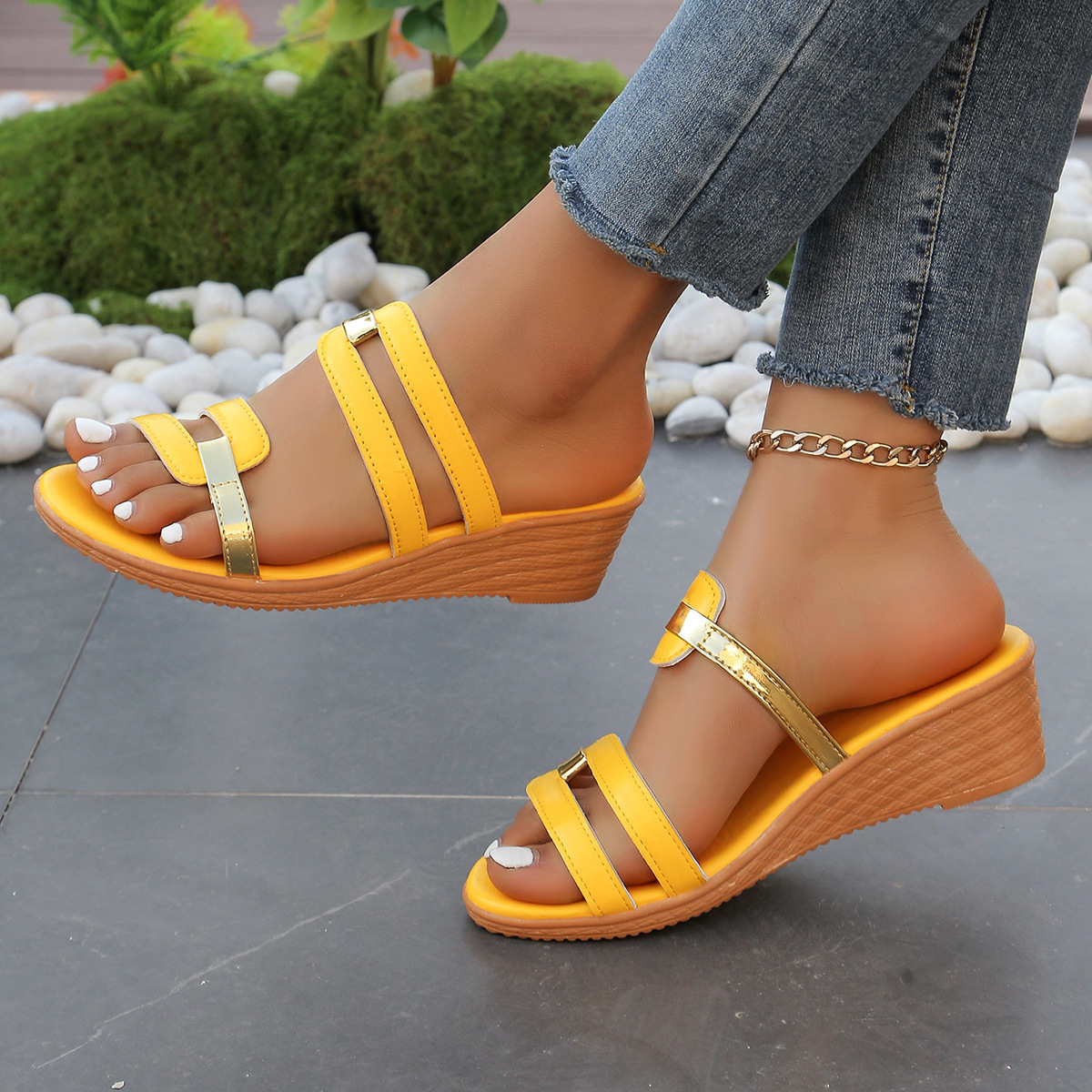 🔥Last Day Promotion 50% OFF - Women's Slope Heel Orthopaedic Sandals