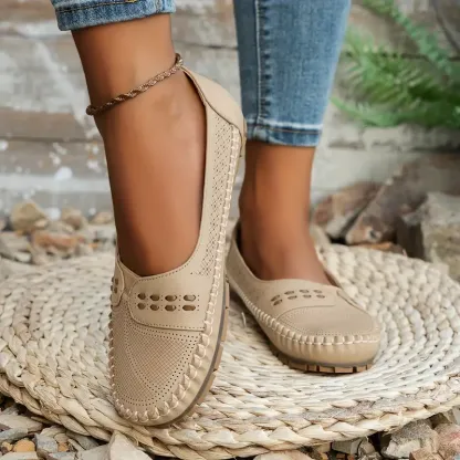 🔥Last Day Promotion 50% OFF - Women's Breathable Vintage Style Leather Loafers