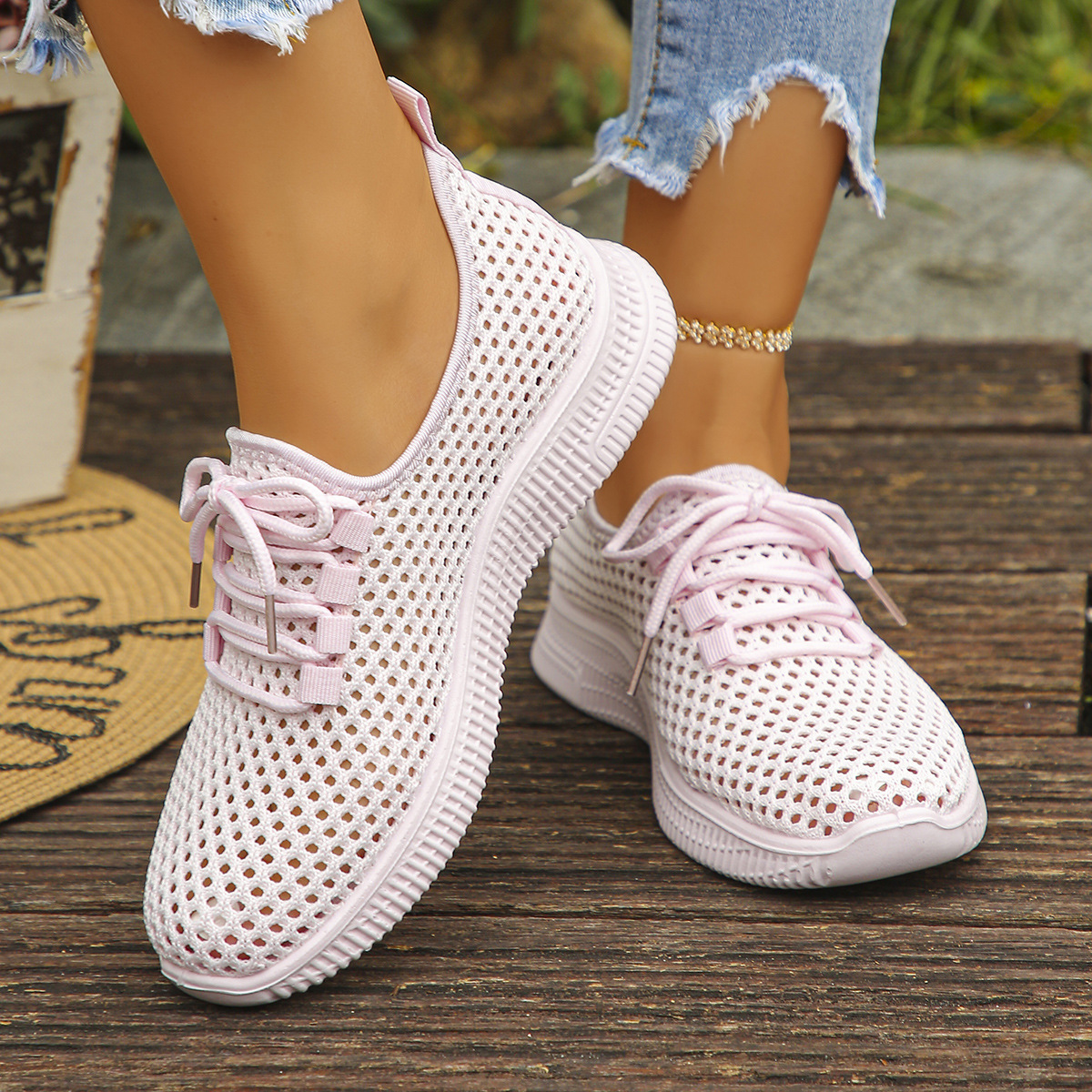 🔥Last Day Promotion 50% OFF - Women's Vibrant Woven Slip-On Shoes
