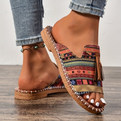 🔥Last Day Promotion 50% OFF - Women's Comfortable Tassel Flat Sandals